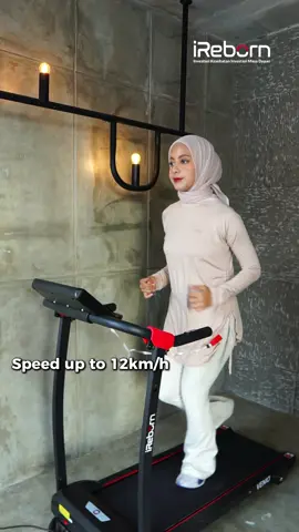Treadmill minimalis yg cocok buat kamu yg punya ruangan kecil tapi mau olahraga dirumah aja😉 #ireborn #investaskesehataninvestasimasadepan #treadmill #olahragadirumah #promoguncang 