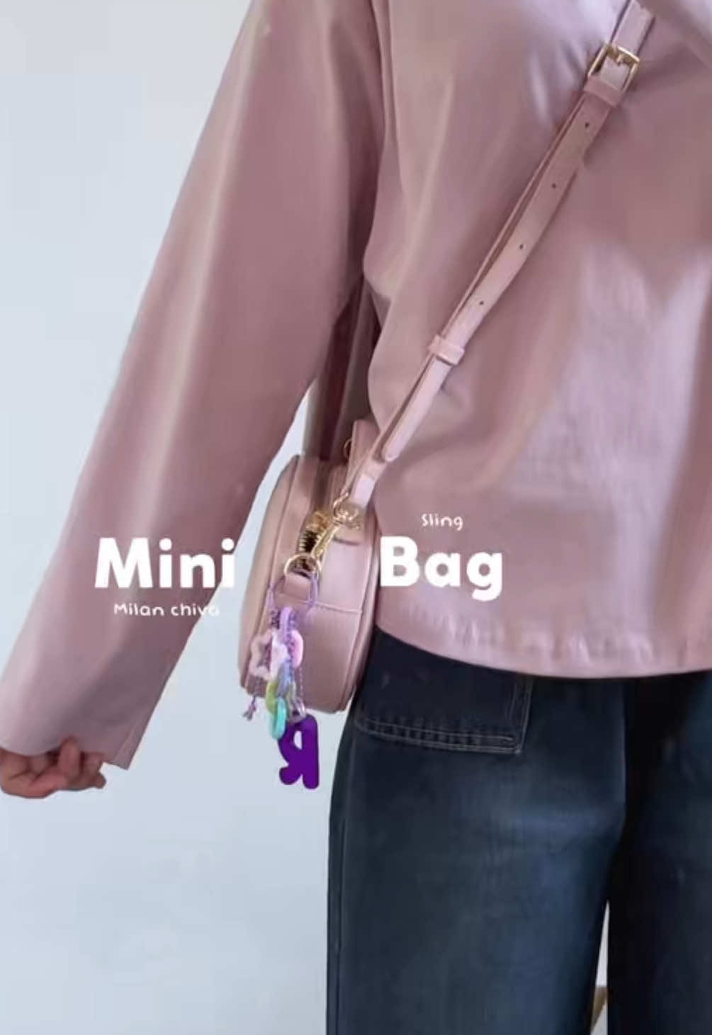 Tas imup 🫰🏻😭💗 #slingbag #minibag #taslucu #milanchiva 