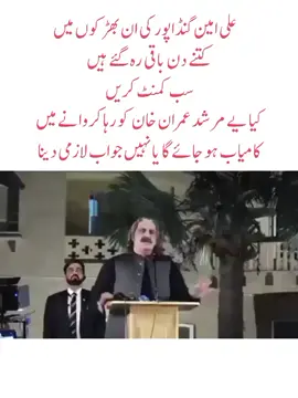 ‏علی امین گنڈاپور ان بھڑکوں میں کتنے دن باقی رہ گئے؟#foryoupage❤️❤️ #fyp #viral #imrankhanptizindabad🇵🇰🇵🇰🇵🇰🇵🇰 #viralvideos 