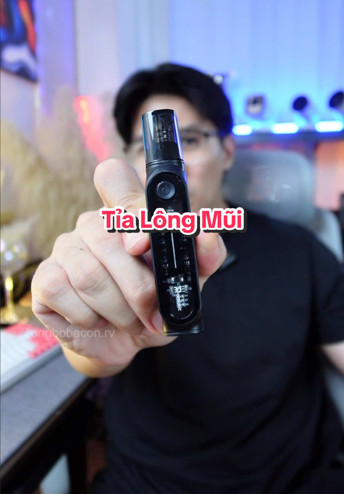 Máy tỉa lông mũi đã lên tầm cao mới rồi anh em ơi #ongbobaconreview #LearnOnTikTok 