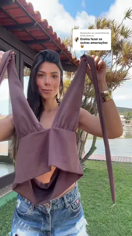 Respondendo a @Evely Queiroz  . A pedidos está aí as amarrações! #blusa #tiktokshop 