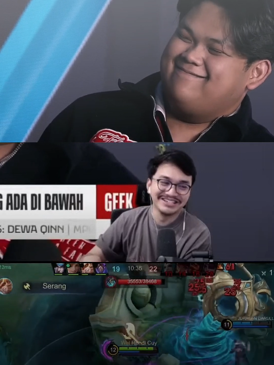 Tim Mana tuh yg dimaksud Maykids smaa Baloy?🤣 Reaksi Mas Ade Interview Geek Aboy Maykids Baloyskie #rrqferxic #mlbbcreatorbase #planofpublisher #NEXTJagoanMabar #MLBBNEXT2025 