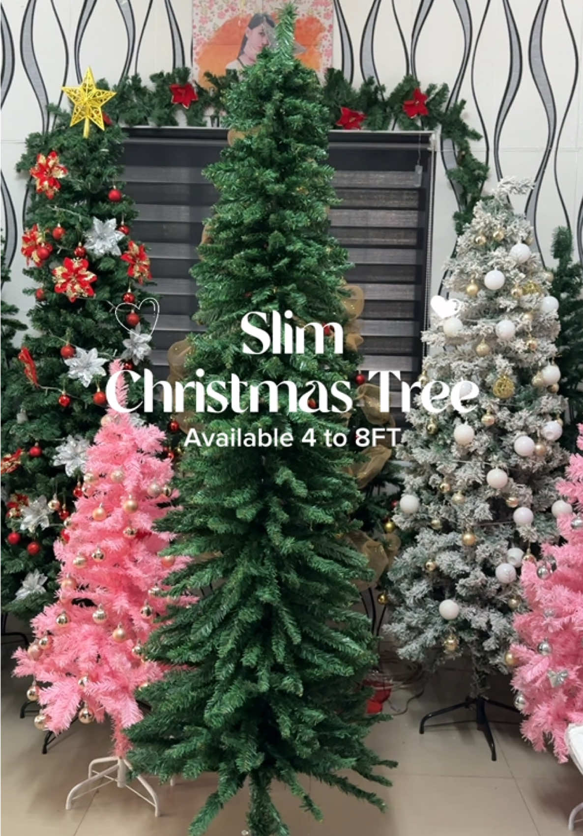 Slim Christmas Tree 4to8Ft #christmastree #christmas #tree #christmasdecorations #christmas2025 