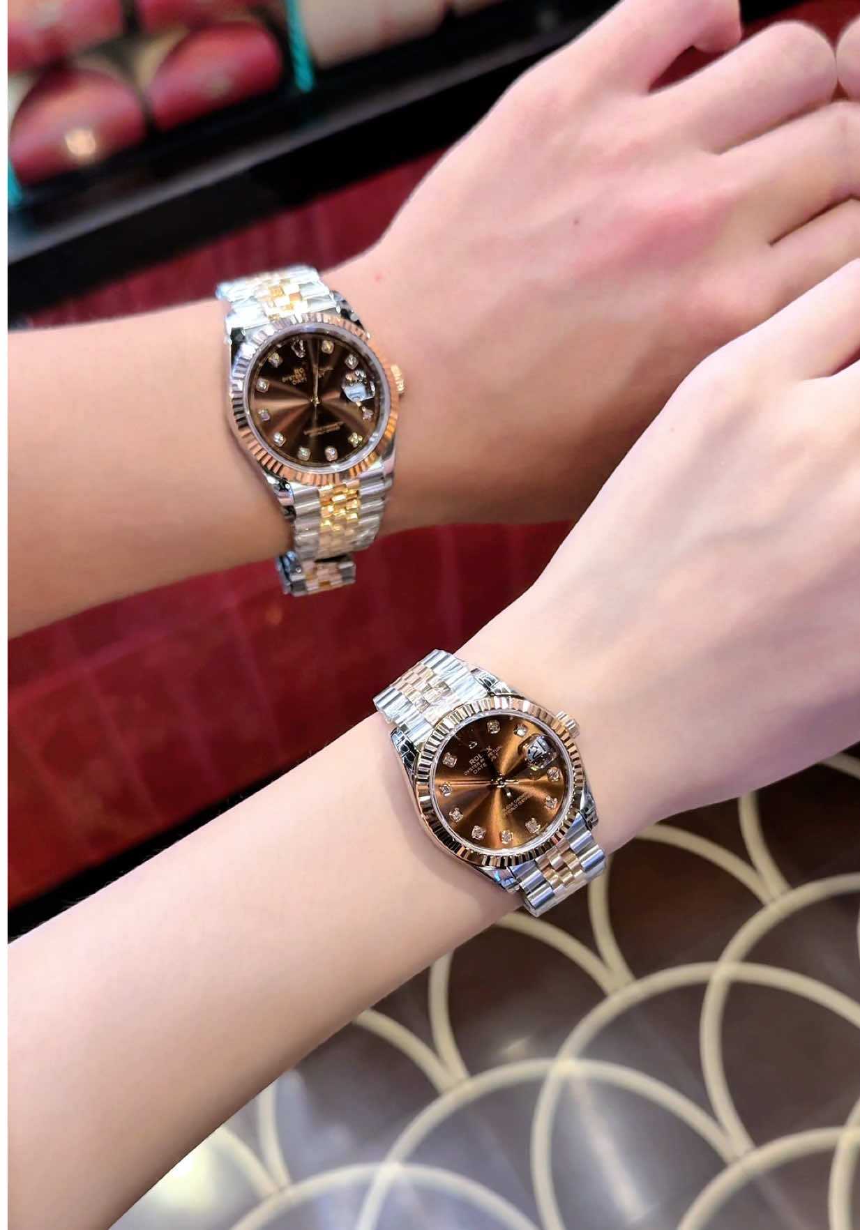 Cặp đôi sang chảnh, tôn da màu hot lắm luôn ạ #dongho #xuhuongtiktok #donghodep #nghiendongho #donghonu 