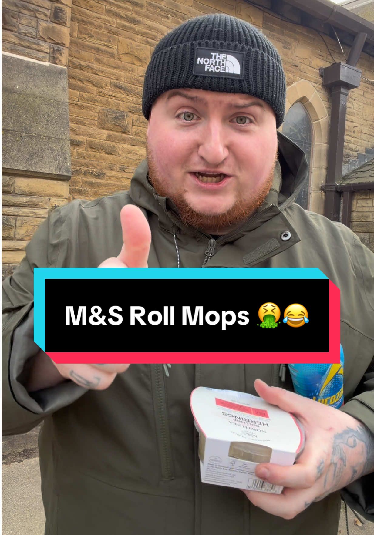 M&S Roll Mops 🤮😂 @gone.in.3minz 🍔 #rollmops #foodtiktokk #fyp #marksandspencerfood @Marks & Spencer 