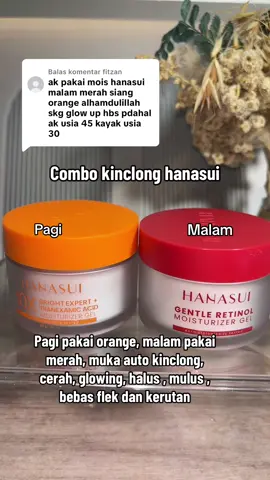 Membalas @fitzan mantap testimininya, emang best banget moisturizer hanasui , solusi yang mau kinclong , cerah, glowing, bebas flek , kerutan dan awet muda #hanasui #moisturizerhanasui #pelembabwajah #hanasuimoisturizer 