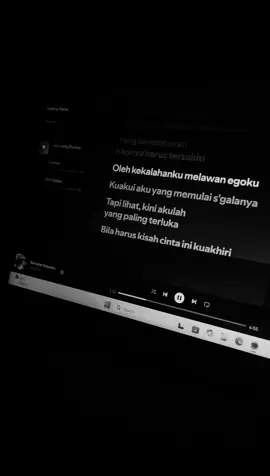 🎧🫀 #foryoupage #liriklagu #bernafastanpamu #lyrics #spotify 