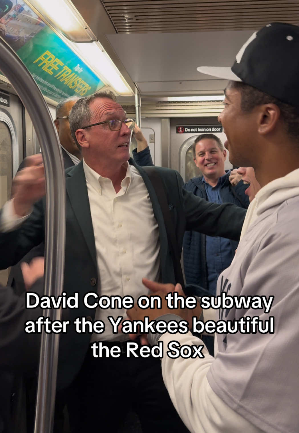 The legend is a man of the people  #davidcone #yankees #newyorkers #mlbplayoffs #goyankees 