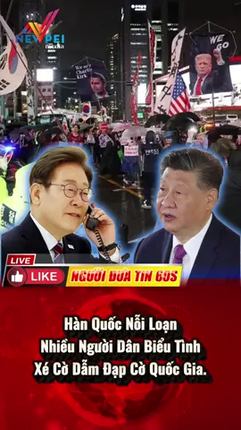 Hàn quốc có cuộc biểu tình lớn. #xuhuongtiktok #viralvideo #news #hanquoc #china 