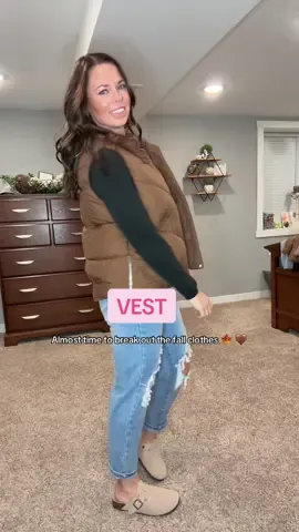 Hello fall fashion ! 🤎🍁  #fallfashion #fall #vest #tiktokshopfalldealsforyou