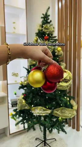 12/24 Pcs Set Gold Red Christmas Balls Decoration! 🎄✨  #christmasballs #christmasdecor #christmasdecorations #chritsmas #christmastreeballs 