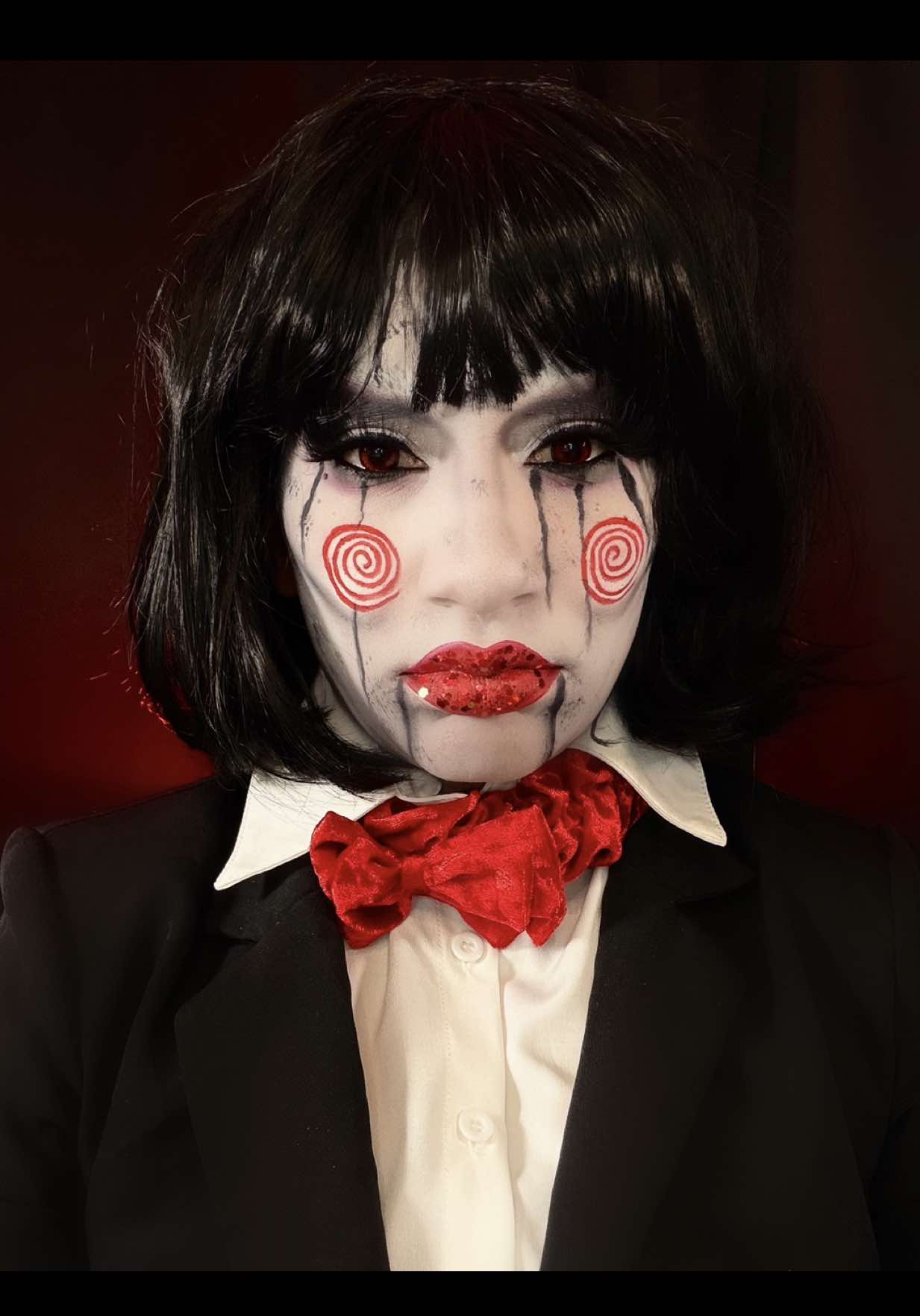 🔪🩸2- Jigsaw 📼🌀 Ib: @Aztinay𓇼  #fq #jigsaw #jigsawmakeup #halloweenmakeup #divaween2025 