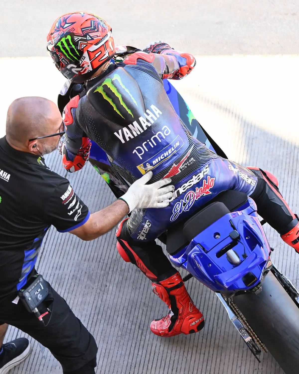 💬 @fabioquartararo20, Grand Prix of Indonesian - Practice Result - 7th: 