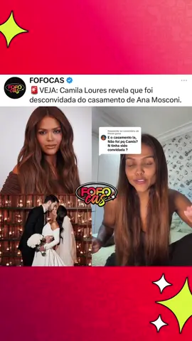 🚨Camila Loures contou o motivo de não ter ido ao casamento de Ana Mosconi. A influenciadora revelou que chegou a ser convidada para o evento após uma reconciliação com Ana, mas acabou sendo desconvidada depois. Camila explicou que, apesar da situação, entende os motivos da decisão e não guarda mágoas. #fofocas #polemicas #urgente #camilaloures #anamosconi 