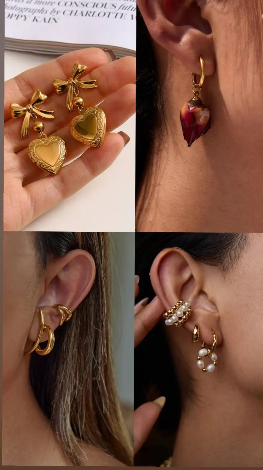 Earrings can really change the vibe of your outfit✨ #elegant #adoteumhabitinho #girls #ellexist 