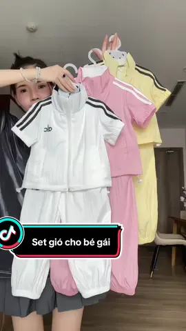 Bộ đồ gió cho bé gái siêu xinh mỏng nhẹ #setgio #dotreem #setaogio #xuhuong #ruoidenrivew 