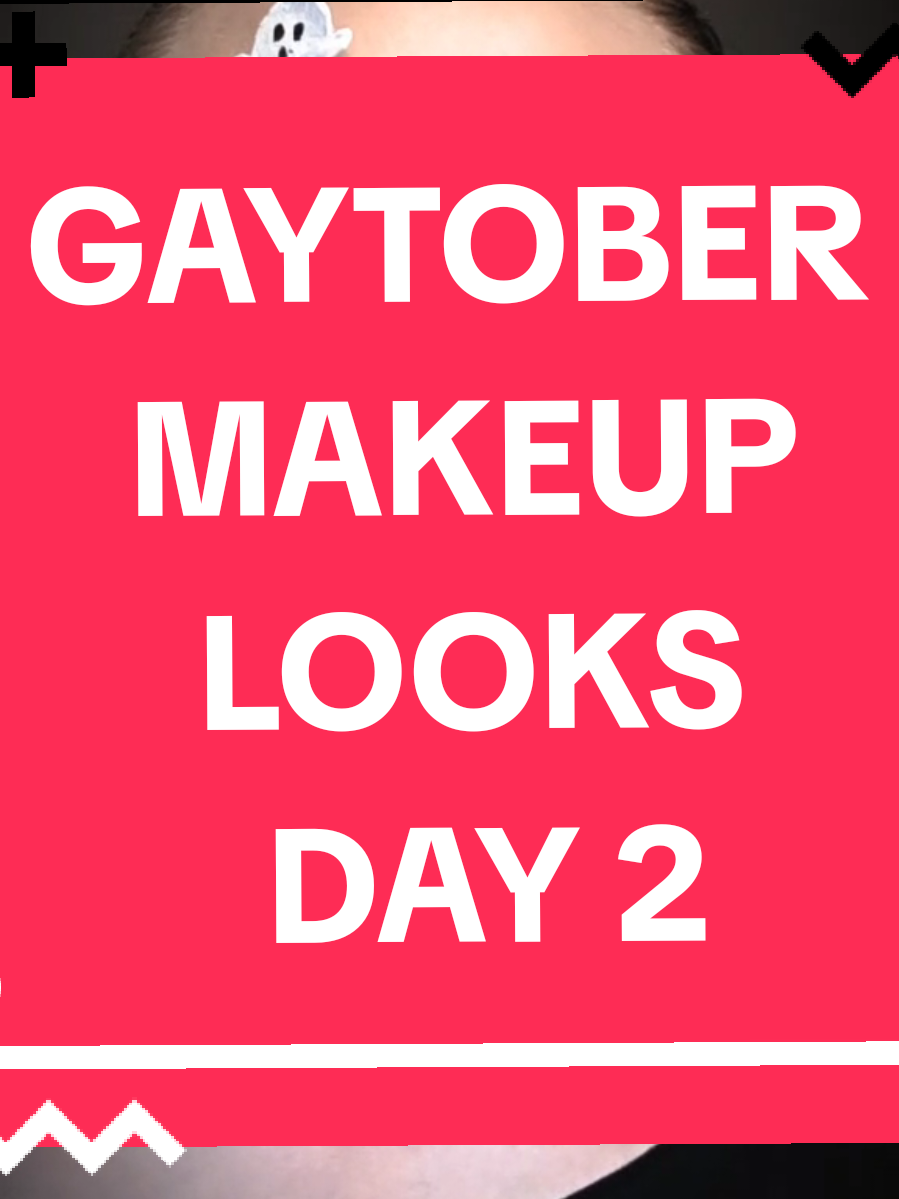 Gaytober Makeup looks day 2 ghosts #gaytober  #ghostmakeup #ghosts #makeup #halloweenmakeup 