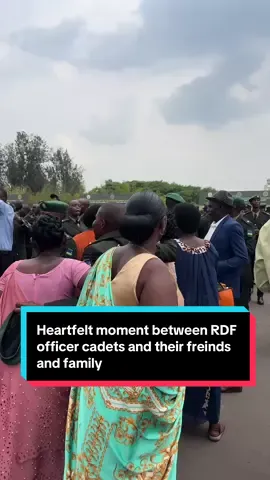 WATCH: Families and friends joined newly commissioned RDF officer cadets after the pass-out ceremony at the Rwanda Military Academy in Gako, sharing warm embraces and words of congratulations. 