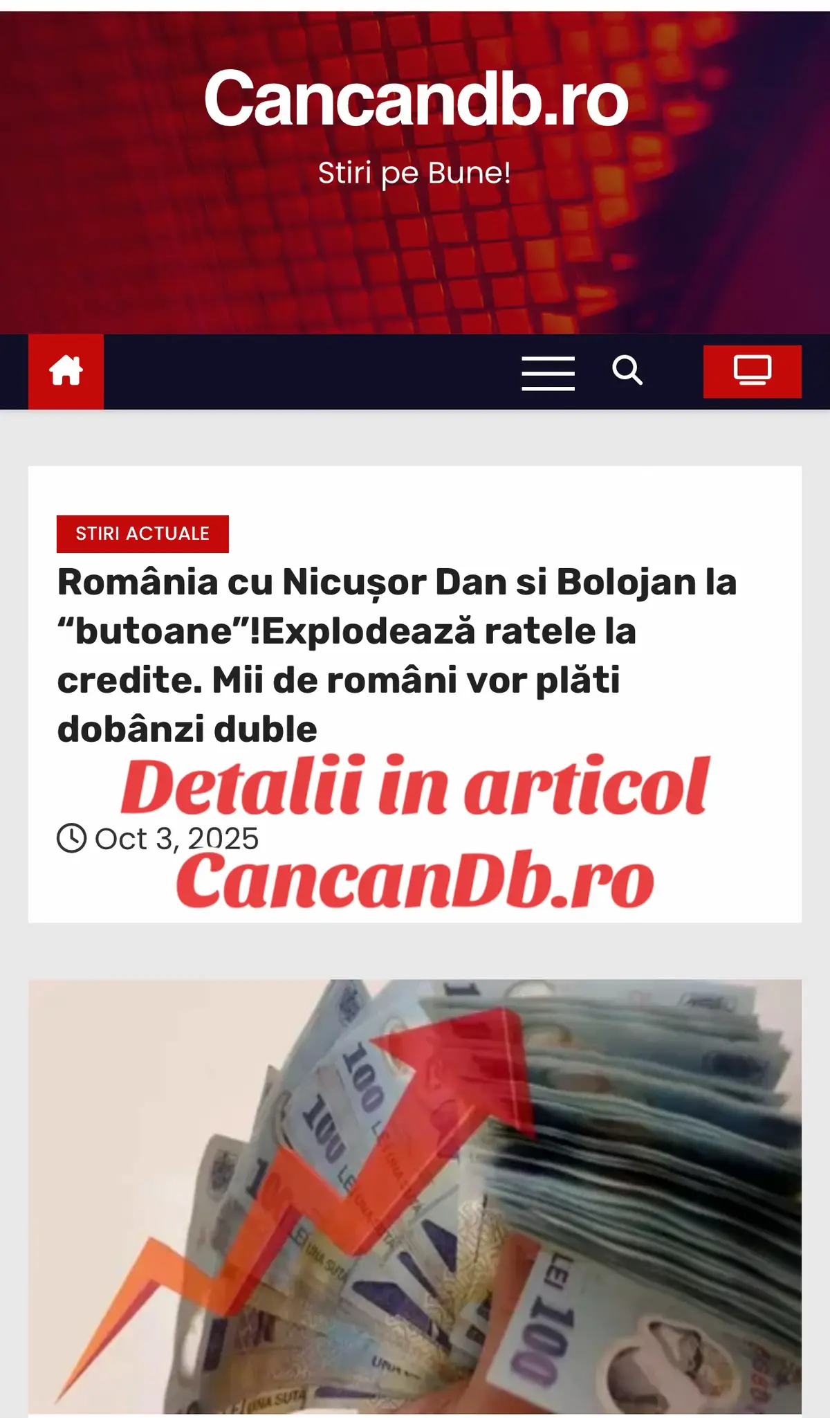 De la 1 octombrie, mii de români riscă să se trezească peste noapte cu rate aproape duble la bancă. Expirarea perioadei de dobândă fixă îi aruncă automat în scenariul creditelor variabile, unde costurile cresc accelerat. Specialiștii recomandă consumatorilor să își verifice contractele și să discute cu banca despre opțiuni de refinanțare. Nici dobânzile fixe nu scapă complet de ajustări: băncile anunță deja creșteri moderate. Astfel de la nivelul actual de 4,7%, se așteaptă scumpiri între 0,3% și 0,5%. Totuși, chiar și așa, dobânzile rămân la jumătate față de inflație – semn că există lichiditate în piață. IRCC reflectă costul mediu al împrumuturilor dintre bănci din trimestrul anterior. În contextul actual, marcat de inflație și incertitudine fiscală, indicele are o tendință de creștere. Un exemplu concret arată impactul direct în buzunar. Un român cu un credit de 300.000 lei pe 30 de ani, cu o marjă de 3,5%, plătește astăzi o rată lunară de aproximativ 2.021 lei, la o dobândă de 9,05%. De la 1 octombrie, rata va urca la 2.113 lei, odată cu creșterea IRCC la 6,06%. Diferența este de aproape 100 lei pe lună, fără ca debitorul să facă vreo modificare în contract. De ce a crescut IRCC Conform datelor Băncii Naționale a României, IRCC, indicatorul utilizat la calculul dobânzilor variabile pentru creditele în lei, va crește în trimestrul patru la 6,06%. Majorarea va aduce rate mai mari pentru creditele ipotecare și de consum în lei, avertizează specialiștii Mr.Finance. Creșterea Indicelui de Referință pentru Creditele Consumatorilor (IRCC) din trimestrul patru al acestui an este rezultatul mai multor factori. În primul rând, este vorba de incertitudinea politică prelungită de după alegerile prezidențiale și de dificultatea cu care s-a format un guvern stabil. Apoi, deficitul bugetar ridicat a pus presiune pe costul finanțării. Asta în timp ce creșterea taxelor și impozitelor a generat neîncredere în piață. Evoluția a fost alimentată și de politicile economice incoerente, precum și de lipsa unor măsuri clare de consolidare fiscală. Potrivit specialiştilor, un alt factor care a alimentat creșterea valorii IRCC a fost evoluția ratei inflației. Dacă în octombrie 2024, BNR prognoza o inflație de 3,5%, în trimestrul trei din acest an realitatea a fost foarte diferită – în august 2025 rata anuală era de aproape 10%. Acest lucru va face ca BNR să nu scadă foarte curând valoarea dobânzii de referință, element care influențează direct și dobânzile pentru creditele consumatorilor. Cu cât cresc ratele Creșterea IRCC la 6,06%, față de 5,55% în trimestrul anterior, se va resimți în mod direct în ratele românilor cu dobândă variabilă. De exemplu, pentru un credit ipotecar de 70.000 euro (aproximativ 350.000 lei) contractat pe 30 de ani, majorarea va depăși 1.000 de lei pe an. La o valoare IRCC de 5,55% (în trimestrul trei 2025), rata lunară era de aproximativ 2.590 lei (dobândă totală 8,05% – IRCC + marja fixă 2,5%). La o valoare IRCC de 6,06% (în trimestrul patru 2025), dobânda totală urcă la 8,56%, ceea ce înseamnă o rată de aprox. 2.710 lei. Diferența este de circa 120 lei în plus pe lună, respectiv aproape 1.500 lei pe an. Care sunt cele mai bune oferte În prezent, mai multe bănci au oferte cu o dobândă fixă scăzută, în încercarea de a atrage noi clienți: Raiffeisen: banca are printre cele mai competitive dobânzi de pe piață. Dacă vrei să achiziționezi o locuință cu clasa energetică A sau să refinanțezi un credit accesat pentru achiziționarea unei locuințe „verzi”, Raiffeisen oferă o dobândă de 4,7%, fixă în primii trei ani. BCR: are o ofertă atractivă pentru creditele noi sau pentru refinanțarea creditelor pentru accesarea unei locuințe. În acest caz, dobânda este de 4,79%, fixă pentru primii trei ani, ulterior variabilă, cu condiția ca locuința să fie „verde”, adică să se încadreze în clasa energetică A.