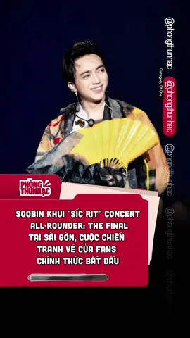 Mang concert tới đây liền #phongthunhac #SOOBINLIVECONCERT #ALLROUNDER #SOOBIN