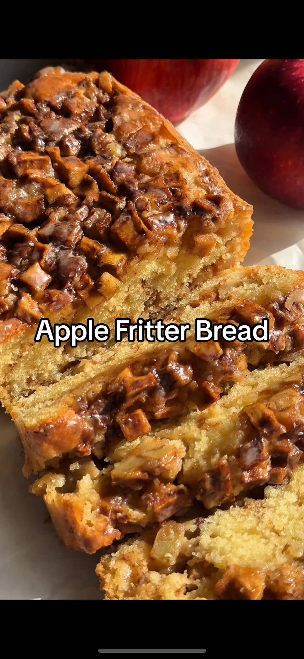 can’t stop eating this apple fritter bread 🍎 recipe is on bromabakery.com and linked in my bio!