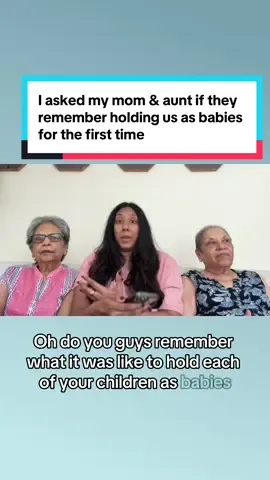 “We were unconscious.” My mom and aunt, who are 80 and 78, tell me what they remember about giving birth to all of us. #mom #aunt #motherhood #mother #parents 