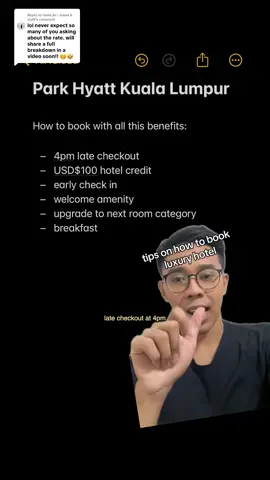 Replying to @fared jhi | travel & stuff tips on how to book luxury hotel, park hyatt kuala lumpur #malaysia #kualalumpur #luxuryhotel #traveltips #YTFam @YouTrip SG 