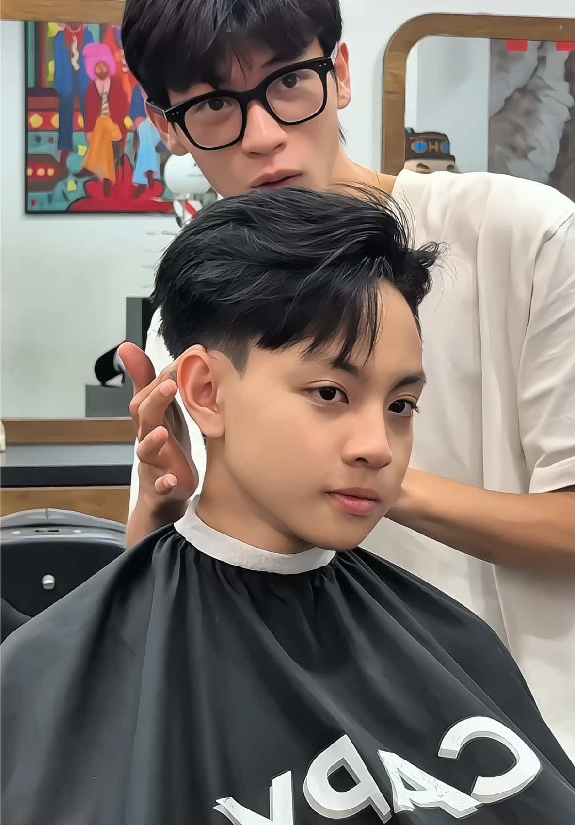 Side part là bất diệt nha ae🙆🙆#capybarber #tanbengialai #gialai #39leloi 