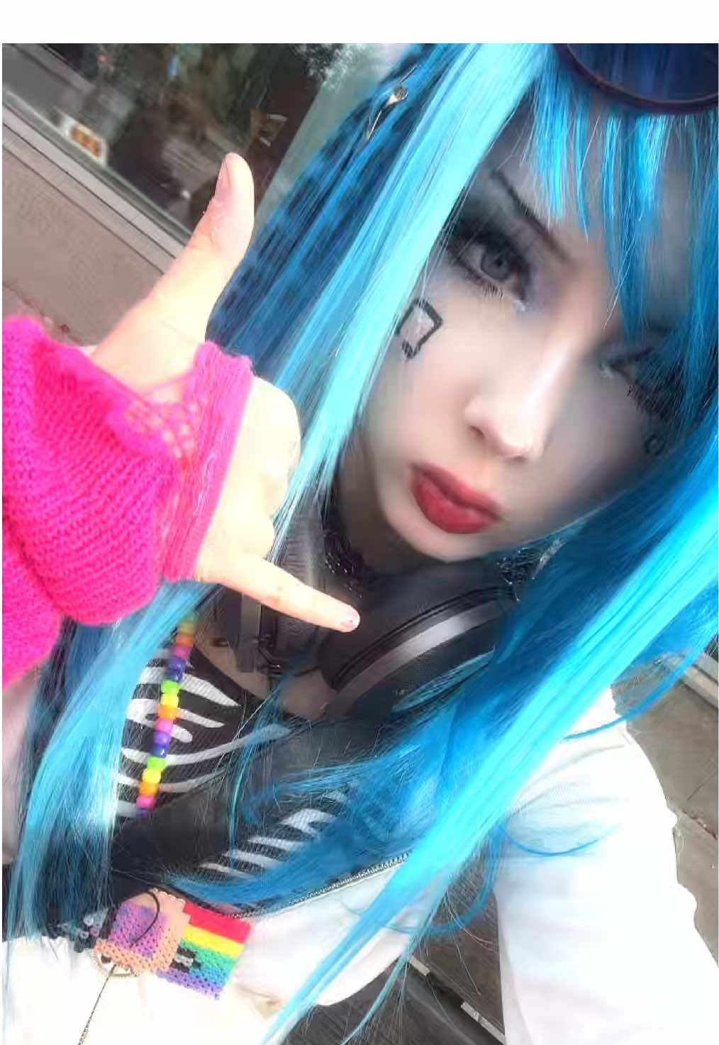 My makeup  for dj pon3 ATE and left no crumbs #djpon3 #fyp #boost? #cosplay #mlp  SORRY for not posting so much, I haven’t been able to cosplay lately. But my Rumi cosplay is soon done! 