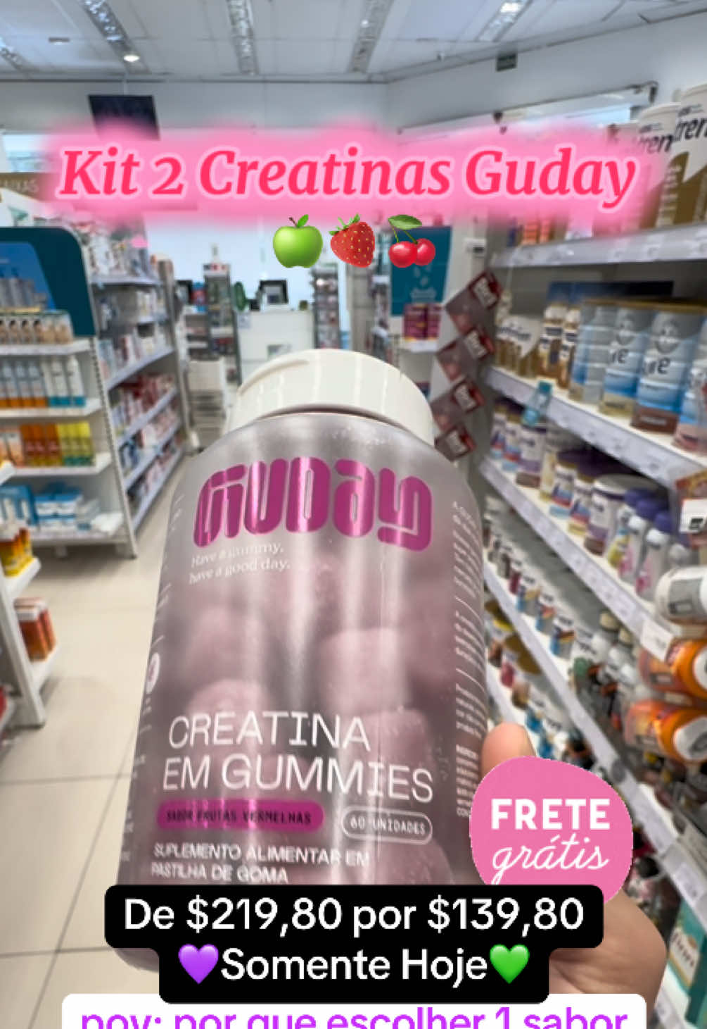 #guday #creatina #pretreino #rotinafitness #mulheres 