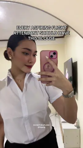 for all the aspirants flight attendant, or if you have a job interview, this top is a must have! #fyp #flightattendant #foryoupage  