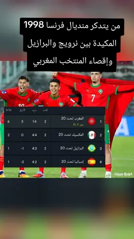 النرويج 🇳🇴 البرازيل 🇧🇷 مباراة مونديال 1998 ، مباراة كتبت عنها الصحف الانجليزية انها ستسيل الكثير من الحبر في إشارة الى ضربة جزاء التي منحها الحكم الامريكي لصالح النرويج ، ضربة أهلت المنتخب النرويجي الى الدور الثاني و أخرجت المغرب من الدور الاول.. مباراة النرويج و البرازيل ، مباراة الجولة الثالثة من المجموعة الاولى ضمن كأس ألعالم 1998 ، مباراة كانت شكلية للبرازيل التي حسمت الصدارة ، بينما النرويج كانت مباراة مهمة لها كما كانت مهمة للمغرب التي كانت تواجه اسكتلندا 🏴󠁧󠁢󠁳󠁣󠁴󠁿 في نفس التوقيت. النرويج كان مصيرها بيدها تفوز تتأهل ، المغرب كانت تحتاج الفوز و انتظار تعثر النرويج. المغرب هزمت اسكتلندا 3-0 ، و في الجهة الاخرى كانت الدقيقة تشير الى الدقيقة 80 و البرازيل متقدمة بهدف نظيف سجله بيبيتو ، لكن ماحدث في العشر دقائق الأخيرة هو من يثير غضب الجماهير المغربية حيث كان هناك تراخي كبير من جانب لاعبي منتخب البرازيل ، تراخي لدرجة كانت هناك هجمات نرويجية فيها 4 مهاجمين احد امامهم مدافع او اثنين من البرازيل و هذا غير مفهوم و غير مقبول ، حتى ركلة الجزاء كان فيها الكثير من الشك المدافع تعمد امساك المهاجم و المهاجم مثل بطريقة ذكية و الحكم لم يتردد في اعلان ركلة جزاء لصالح النرويج سجل منها اندري فلو هدف الفوز مانحًا منتخب بلاده بطاقة ثمن النهائي لمواجهة ايطاليا متصدرة المجموعة الثانية.#مليون_مشاهدة❤ #المغرب🇲🇦تونس🇹🇳الجزائر🇩🇿 #البرازيلي🇧🇷 