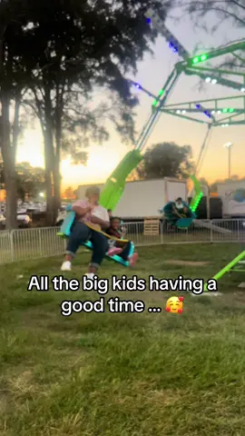 It’s okay mamas. Couple more years and you can ride with the big dawgs 😂 #fair #baby #rides #carnival #toddler 