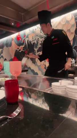 Izumi Habachi on Star of the Seas. 10/10 I really loved the performance especially the little snake egg dragon. He’s my favorite. 😍 Fun fact I never actually sat down and seen an actual  habachi performance. 👻 #fyp #foryourpagetiktok #foryourpage #viraltiktokvideos #viral 