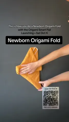 Learn the Newborn Origami Fold with the Origami Smart Flat™ 👶✨ A trim, absorbent, and adjustable fit made just for tiny babies.  Launching Oct 4 at 10AM EST at shopthegoodvillage.com 💚  #ClothDiaperingMadeEasy #OrigamiSmartFlat #ClothDiapering #NewbornClothDiapers #EcoMom