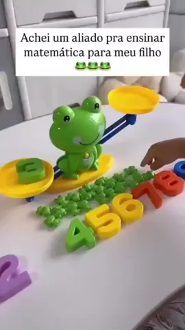 🐸📚 Ensinar matemática ficou MUITO mais divertido com esse joguinho do sapinho! 😍🧮 #EducaçãoDivertida #BrinquedoInfantil #AprenderBrincando #acheinashopee #fyp 