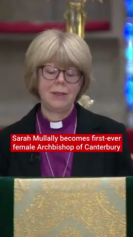 Dame Sarah Mullally has been named the first female Archbishop of Canterbury in the Church of England's history. A former chief nursing officer for England, Dame Sarah is now Archbishop of Canterbury-designate, ahead of a legal ceremony to confirm her position as the Church's top bishop. #uknews #sarahmullally #archbishopcanterbury #canterbury #churchofengland #england