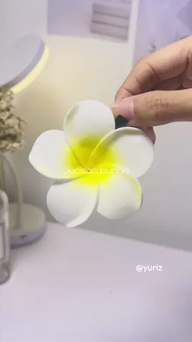 Jepitan bunga lucu #jepit #jepithijab #bungakamboja #jepitanbunga 