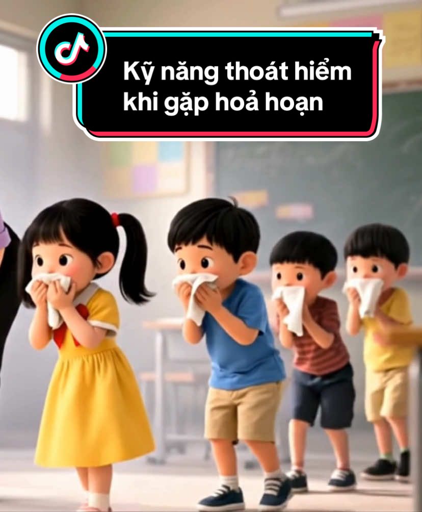 Bé học kỹ năng “thoát hiểm khi gặp hoả hoạn” qua câu chuyện : Chuông báo cháy! #giaovienmamnon #ungdungai #dayhocsangtao #kynangsong #hoccunghai 