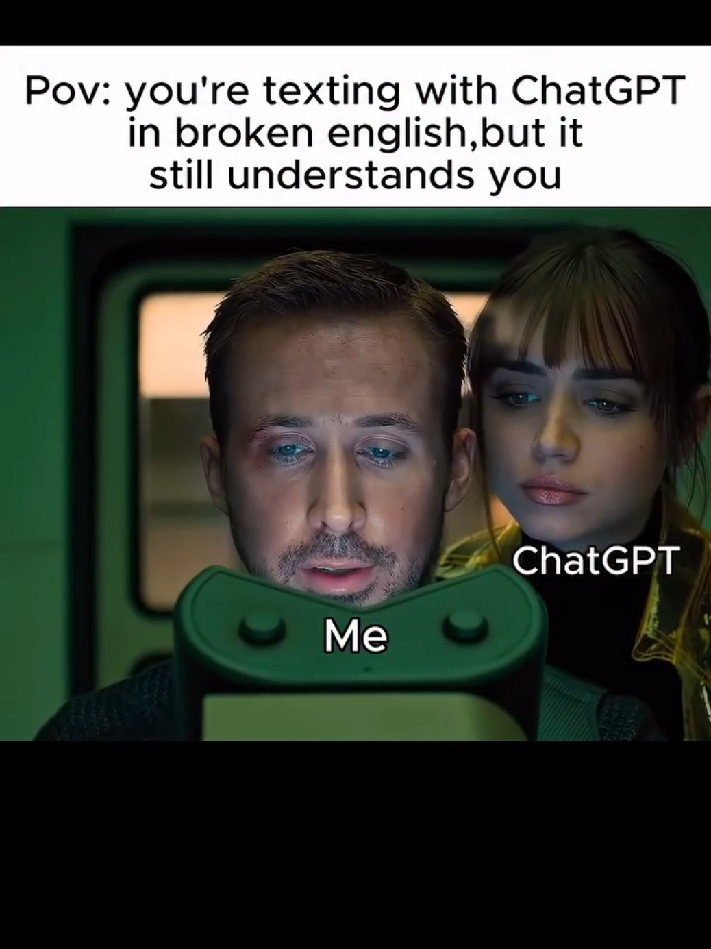 im listening here, it's okay, what's  ur problem? #meme #Ai #ryangosling #lonely 