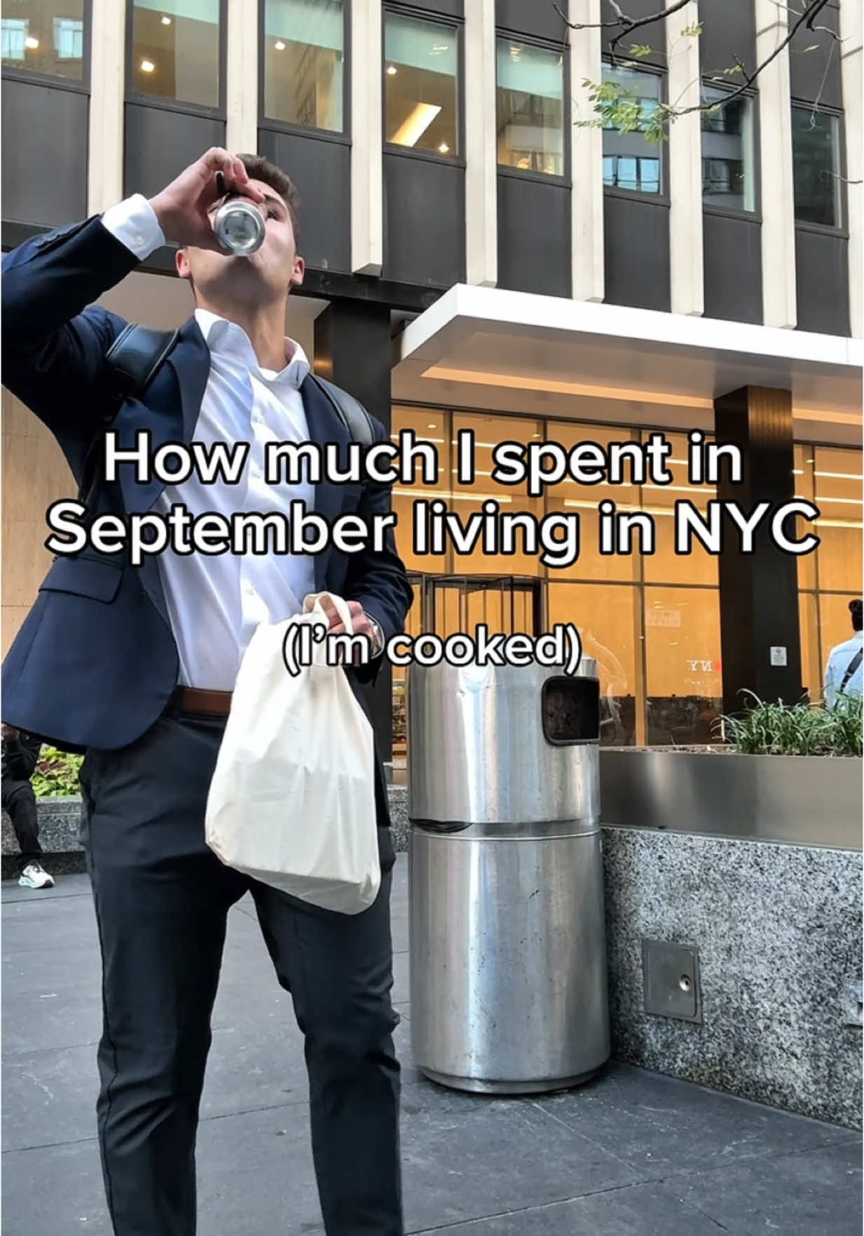 This typical?  #expenses #budgeting #moneytips #expensive #nycliving #nyclife #twenties #youngadult #eatingout #finances #financialliteracy #newchapterinlife #relatable #fyp #viral 