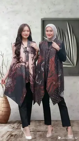 outer batik tanpa lengan