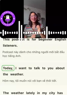 Talk about weather#learnenglishforbeginners #hoctienganh #hoctienganhchonguoimatgoc #english #englishpodcast 