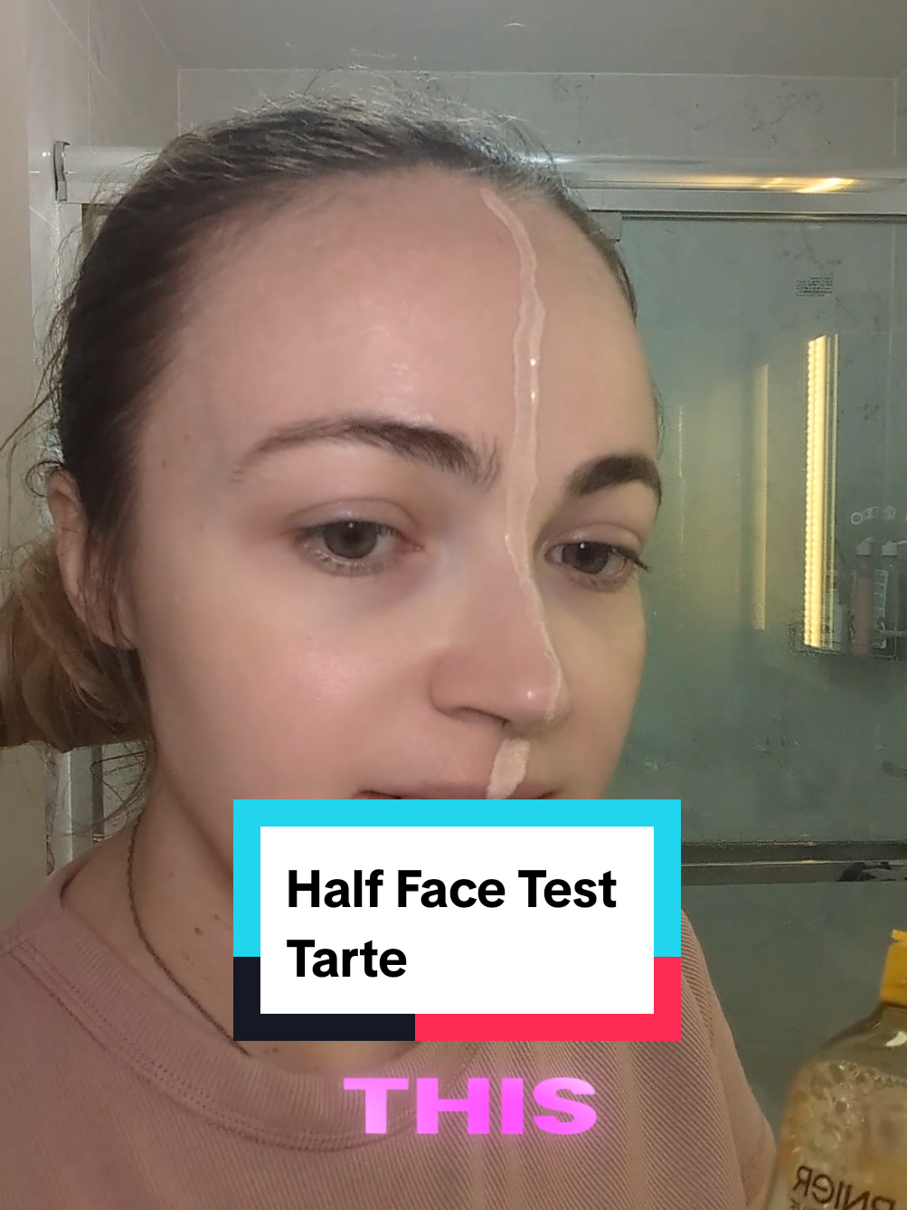 No gatekeeping today 😅 I tried the Face Tape foundation on just half of my face and wow — the coverage speaks for itself. ✔️ Cleansed with Garnier Micellar ✔️ Prepped with Vichy Mineral Cream ✔️ Protected with La Roche-Posay sunscreen The difference is so clear — one side full coverage, the other side nothing. And the free brush it comes with? Surprisingly my fave now 🙌 #foundationtest #tiktokshopbeauty #tartecosmetics #tartefacetape #makeuproutineeveryday @tarte cosmetics @GarnierUSA @LaRochePosayUS 