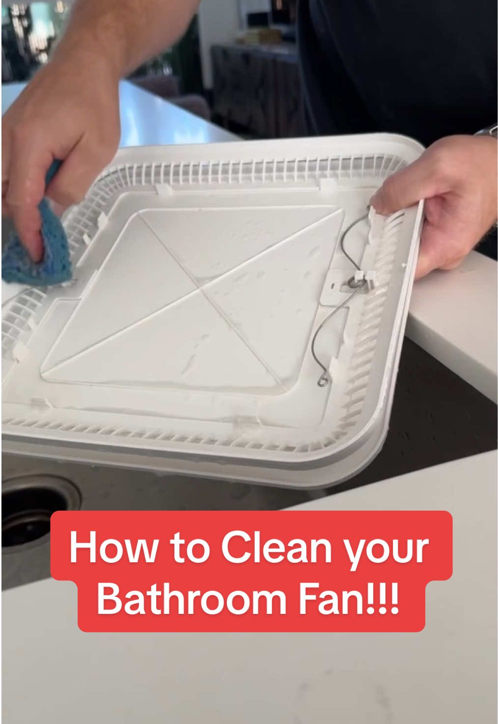 Me vs. the bathroom fan #HomeHacks #FanCleaning #CleanTok #HomeMaintenance #FYP @Matt Schmitz 