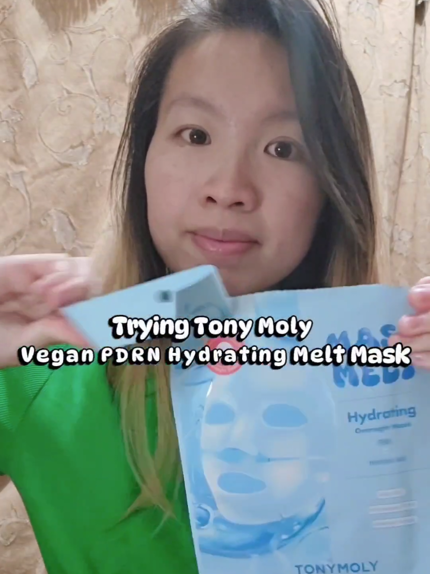 I slept with this @TONYMOLY USA  Vegan PDRN Hydrating Melt Mask overnight. This mask helps keep your skin soft and hydrated. It's gentle and absorbs well. The mask absorbs deeply into your skin within 3 hours.  Name of the product: Vegan PDRN Hydrating Melt Mask Key Ingredient: Banana PDRN: Regenerates & Firms  Hyaluronic Acid: Deep Hydration & Plump Direction: Apply the mask after cleansing your skin, leave it on for more than 3 hrs or overnight . . . #sleepoverskin #skinlove #skincarecommunity #gifted 