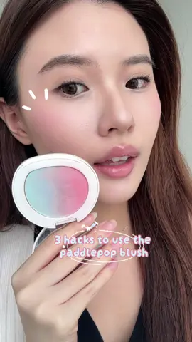 hacks to use the paddlepop blush 💙💗 #barenbliss #barenblissid #joyfulcleanbeauty #breakthemattelimit #mochiblush                                                                    