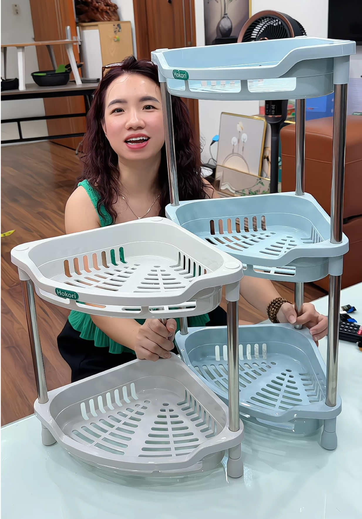 Kệ Góc Nhựa 2 tầng, 3 tầng Việt Nhật #xuhuong #kegoctuongdanang #kegocvietnhat #huyenhomhinh365 