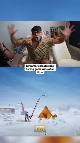 Streamers greatest ice fishing game wins of all time #kickstreaming 