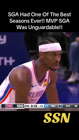 SGA Had One Of The Best Seasons Ever!! MVP SGA Was Unguardable!!  #shaigilgeousalexander #mvp #NBA #okcthunder #fyp 